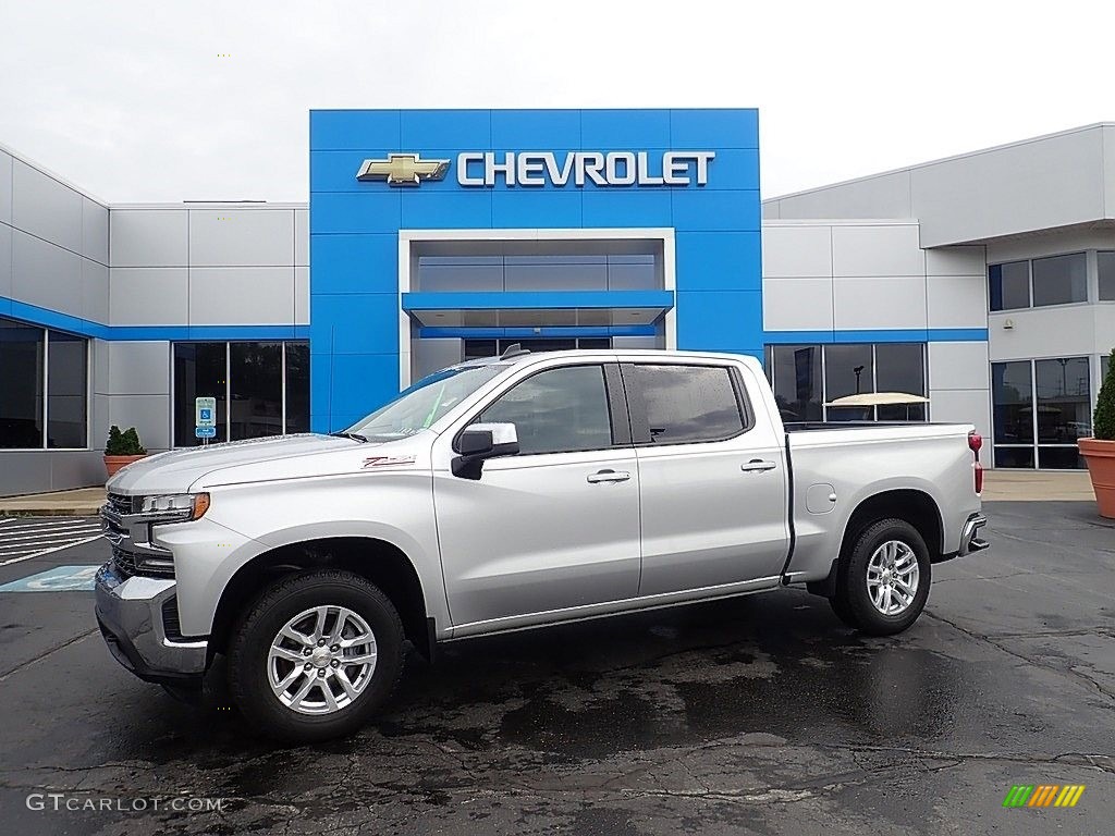 2020 Silverado 1500 LT Z71 Crew Cab 4x4 - Silver Ice Metallic / Jet Black photo #1