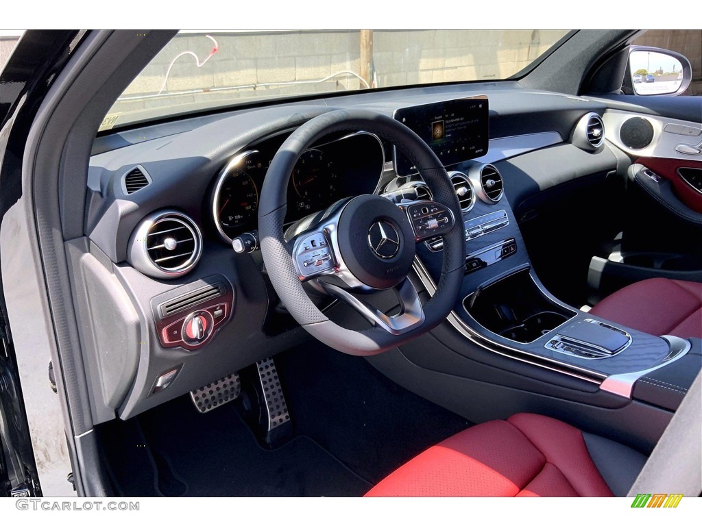 2022 Mercedes-Benz GLC 300 AMG Cranberry Red/Black Dashboard Photo #144188682
