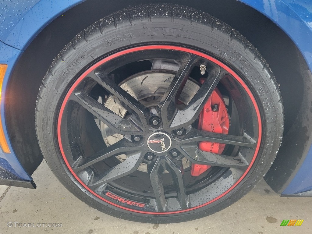 2015 Corvette Stingray Coupe Z51 - Laguna Blue Tintcoat / Adrenaline Red photo #12