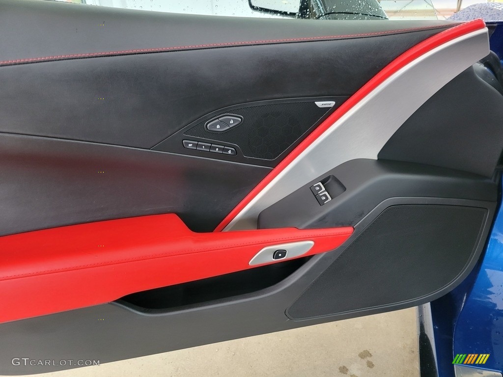 2015 Corvette Stingray Coupe Z51 - Laguna Blue Tintcoat / Adrenaline Red photo #15