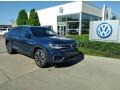 Tourmaline Blue Metallic 2022 Volkswagen Atlas Cross Sport SEL R-Line 4Motion