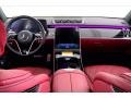Carmine Red/Black Dashboard Photo for 2022 Mercedes-Benz S #144190752