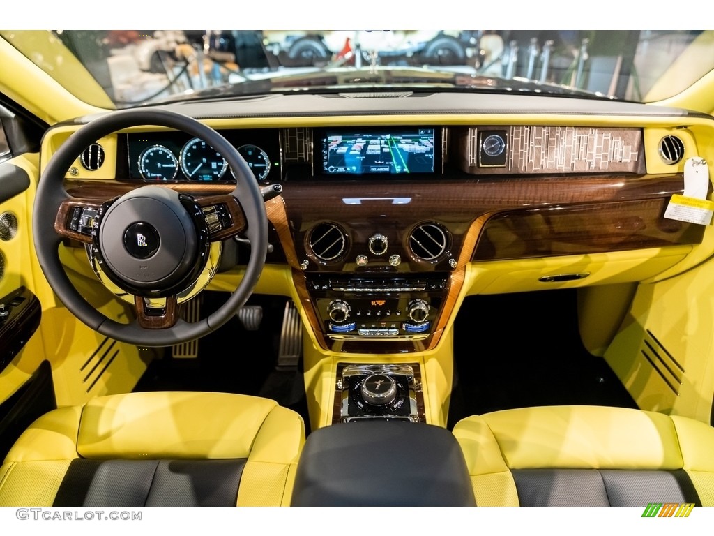 2022 Rolls-Royce Phantom Standard Phantom Model Special Order Lemon Yellow Dashboard Photo #144190873