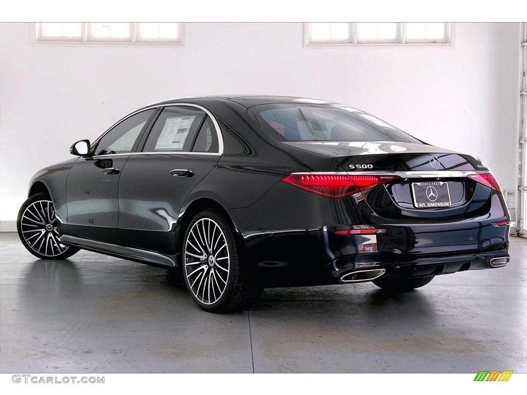 2022 S 500 4Matic Sedan - Obsidian Black / Sienna Brown/Black photo #2