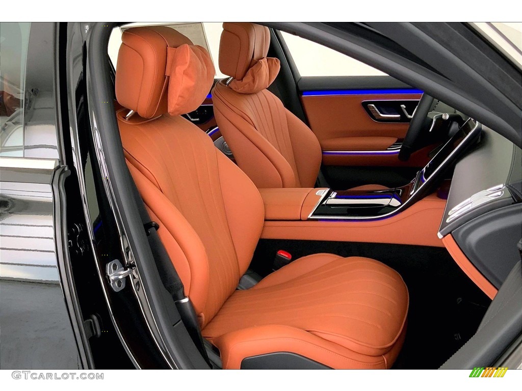 Sienna Brown/Black Interior 2022 Mercedes-Benz S 500 4Matic Sedan Photo #144191070