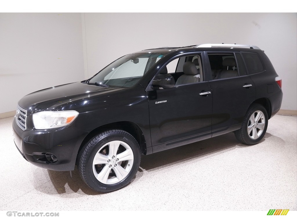 2009 Highlander Limited 4WD - Black / Ash photo #3