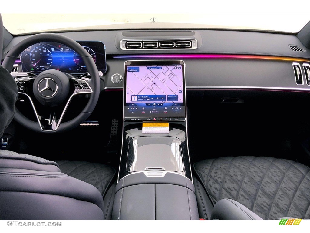 2022 Mercedes-Benz S 580 4Matic Sedan Black Dashboard Photo #144191808