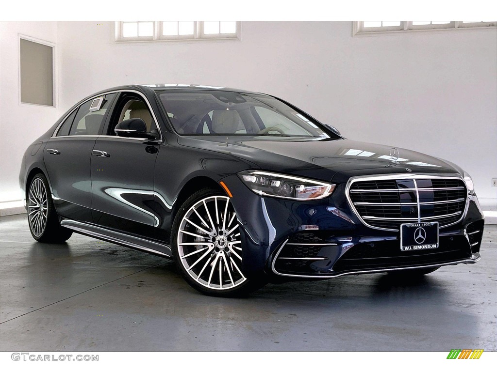 Nautical Blue Metallic 2022 Mercedes-Benz S 580 4Matic Sedan Exterior Photo #144192297