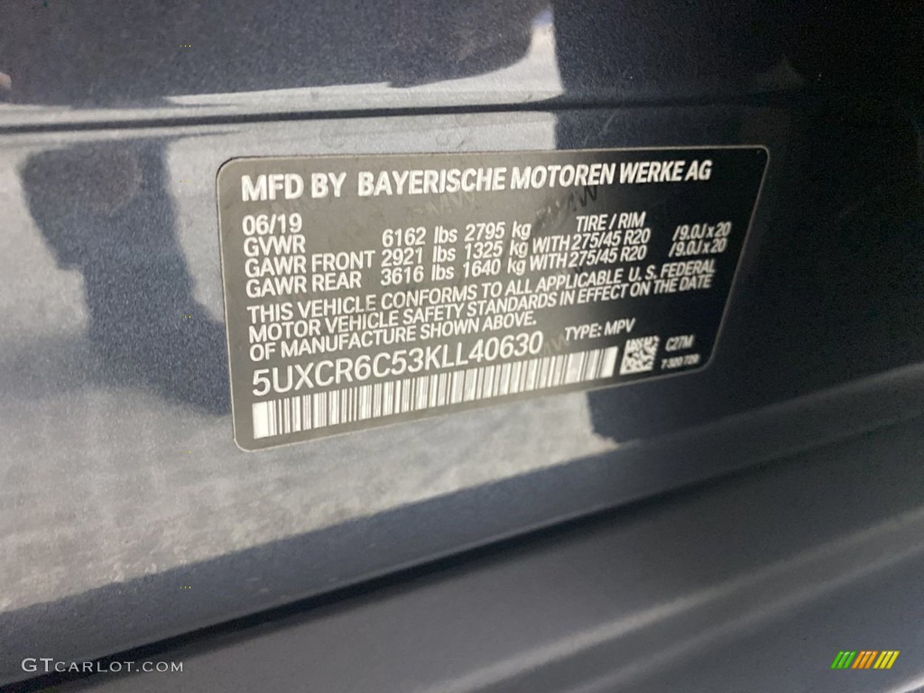 2019 X5 xDrive40i - Arctic Grey Metallic / Coffee photo #37