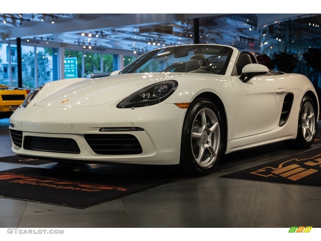 Carrara White Metallic 2022 Porsche 718 Boxster Standard 718 Boxster Model Exterior Photo #144193338