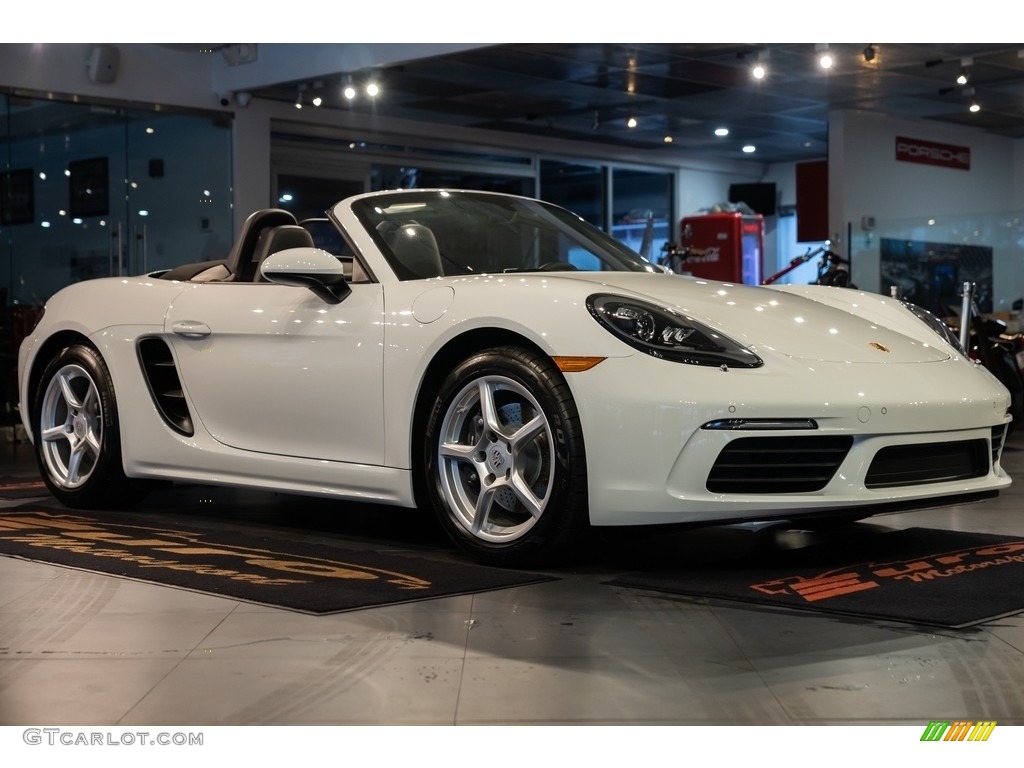 Carrara White Metallic 2022 Porsche 718 Boxster Standard 718 Boxster Model Exterior Photo #144193641