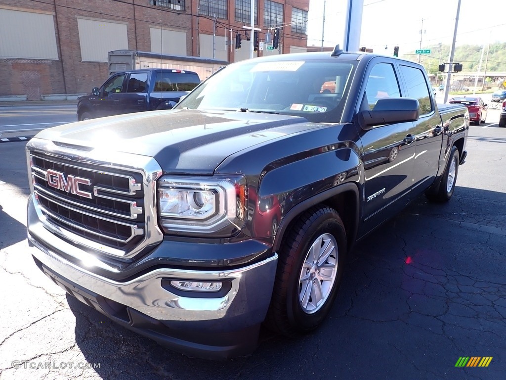 2018 Sierra 1500 SLE Crew Cab - Dark Slate Metallic / Jet Black photo #4