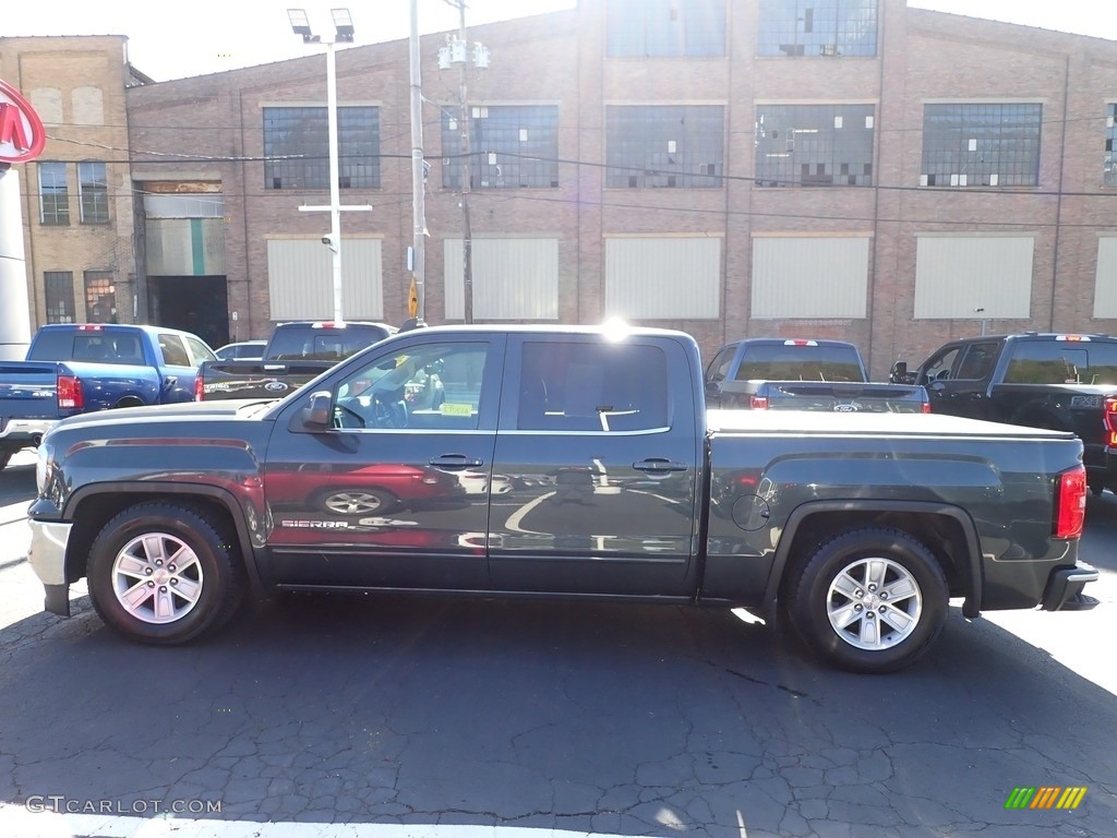 2018 Sierra 1500 SLE Crew Cab - Dark Slate Metallic / Jet Black photo #5