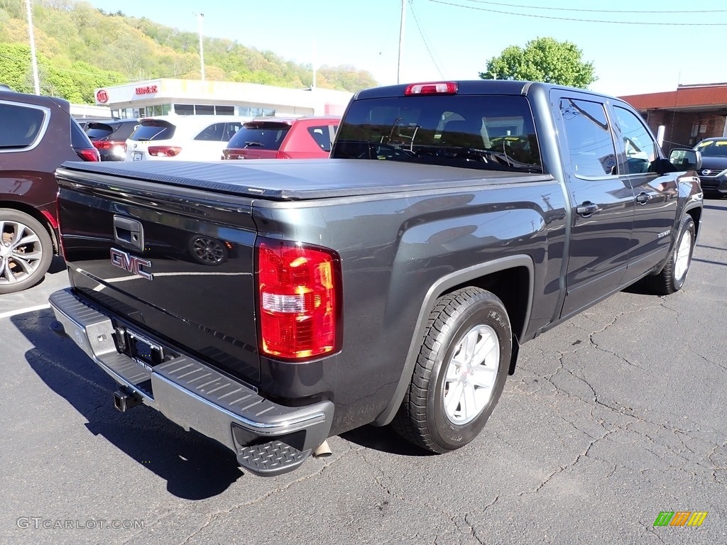 2018 Sierra 1500 SLE Crew Cab - Dark Slate Metallic / Jet Black photo #8