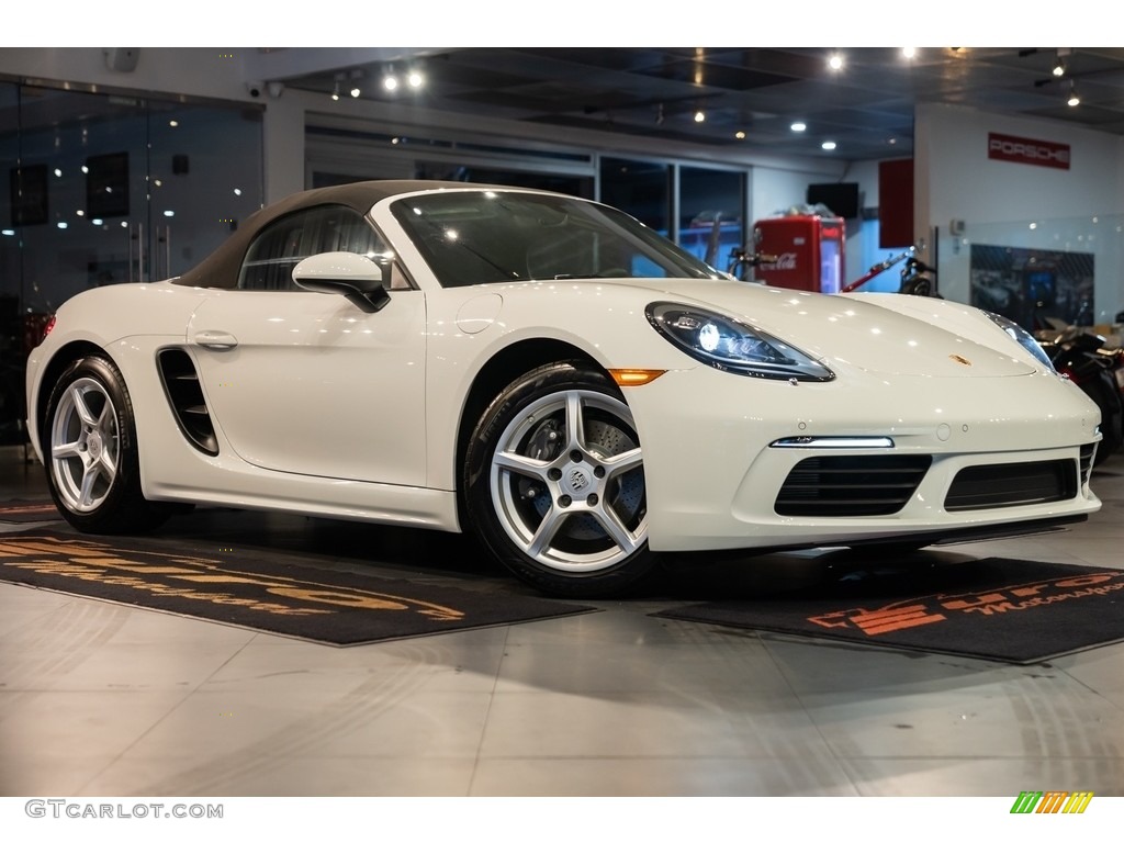 Carrara White Metallic 2022 Porsche 718 Boxster Standard 718 Boxster Model Exterior Photo #144194368