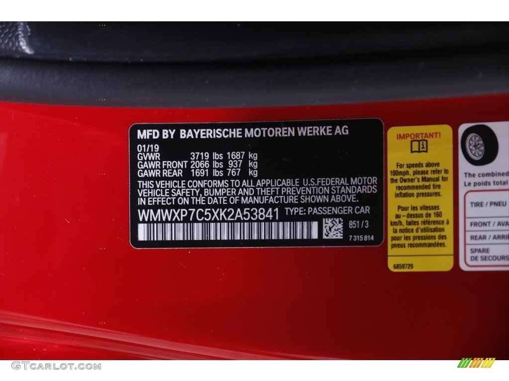 2019 Hardtop Cooper S 2 Door - Chili Red / Carbon Black photo #18