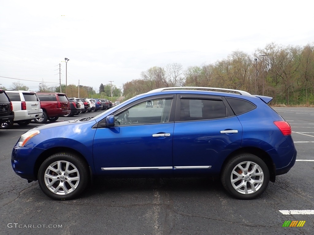 2011 Rogue SV AWD - Indigo Blue Metallic / Gray photo #2