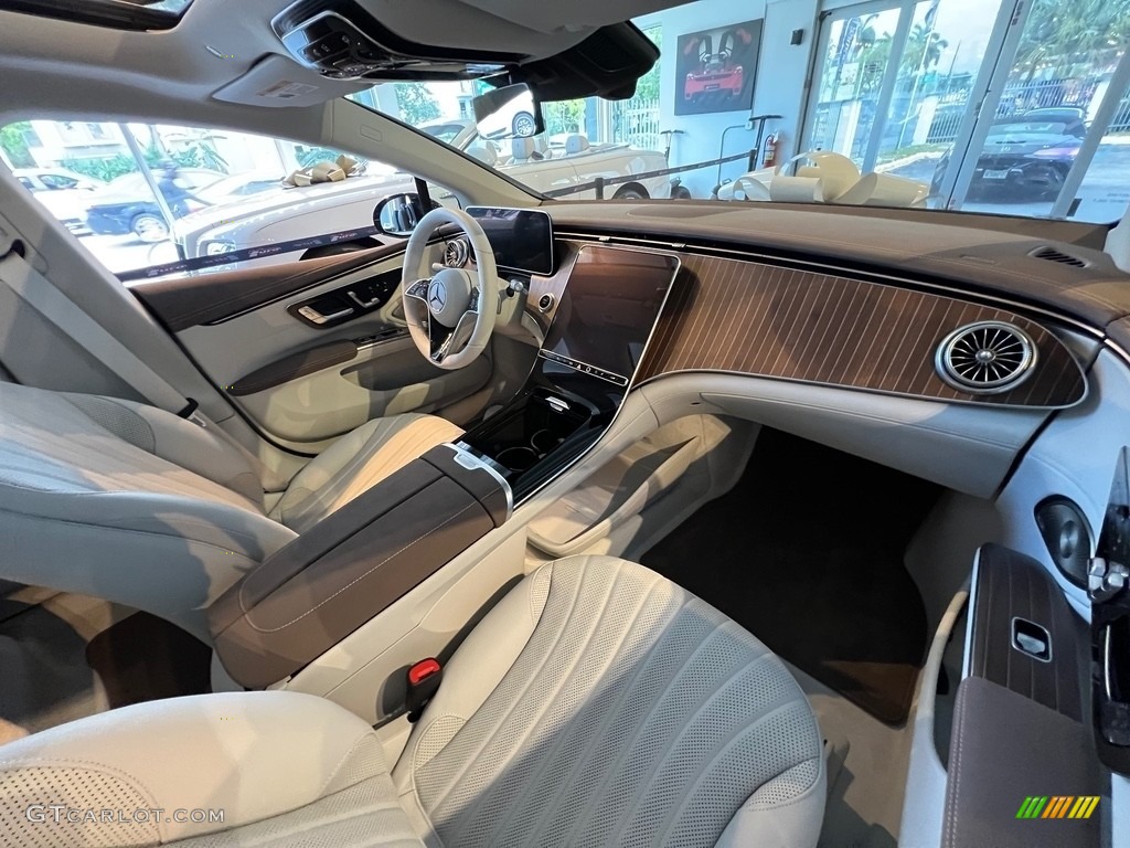 Macchiato Beige/Space Gray Interior 2022 Mercedes-Benz EQS 450+ Sedan Photo #144194739