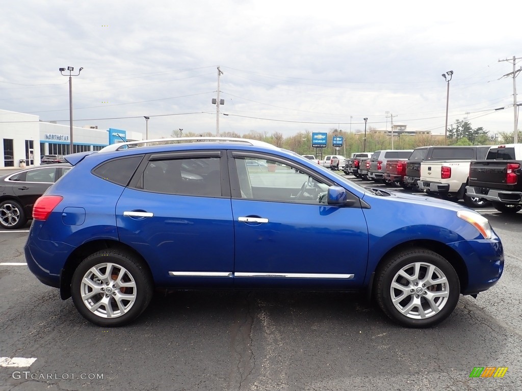 2011 Rogue SV AWD - Indigo Blue Metallic / Gray photo #6