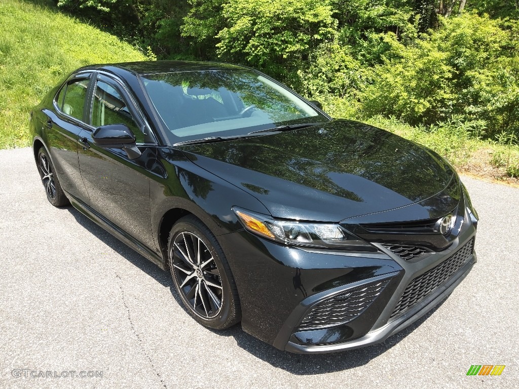 Midnight Black Metallic 2021 Toyota Camry SE Exterior Photo #144194871