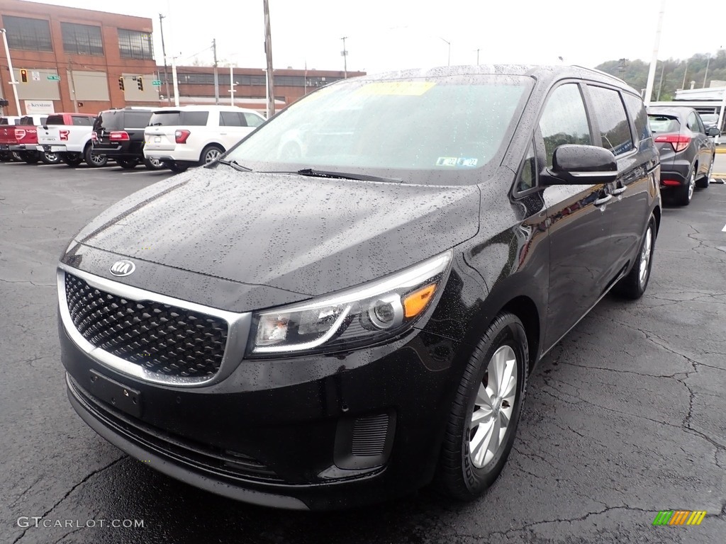 Aurora Black 2017 Kia Sedona LX Exterior Photo #144195345