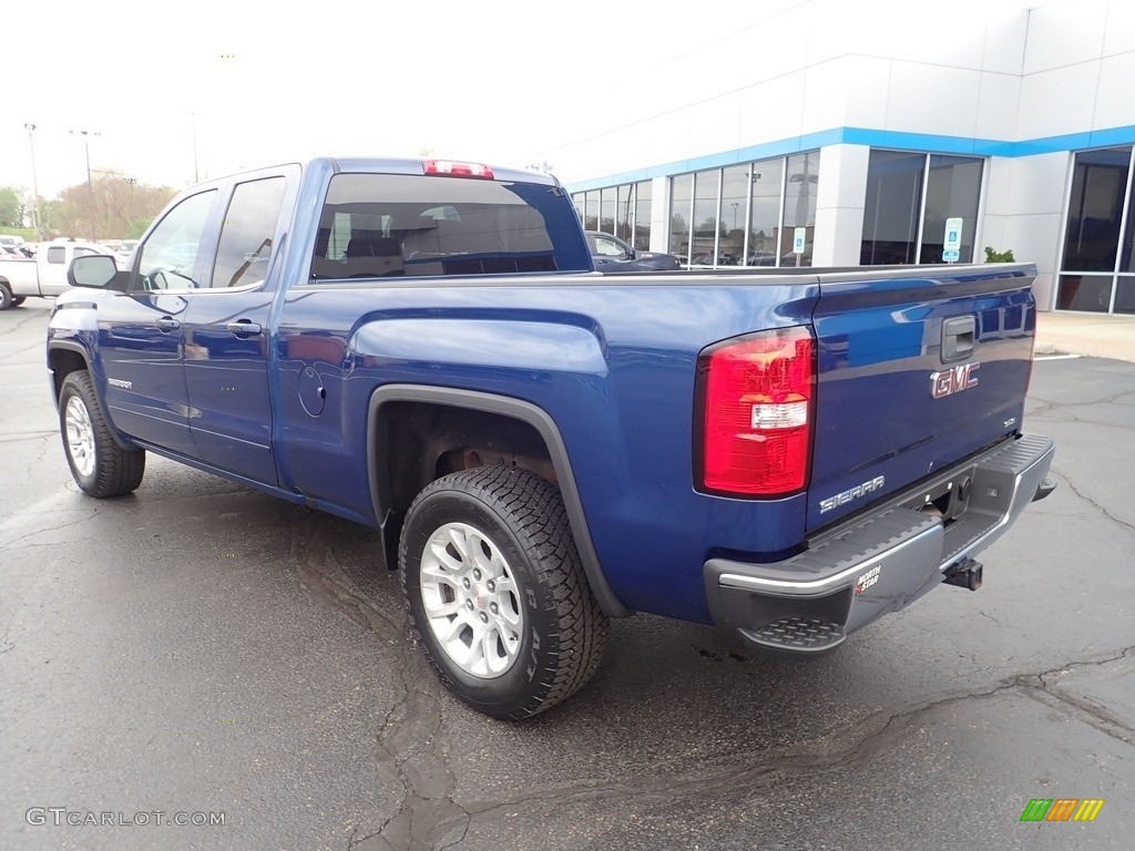 2016 Sierra 1500 SLE Double Cab 4WD - Stone Blue Metallic / Jet Black photo #4