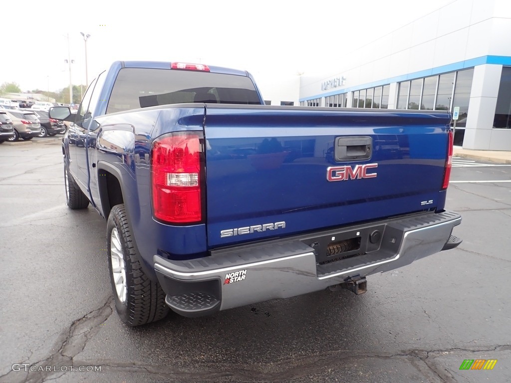 2016 Sierra 1500 SLE Double Cab 4WD - Stone Blue Metallic / Jet Black photo #5