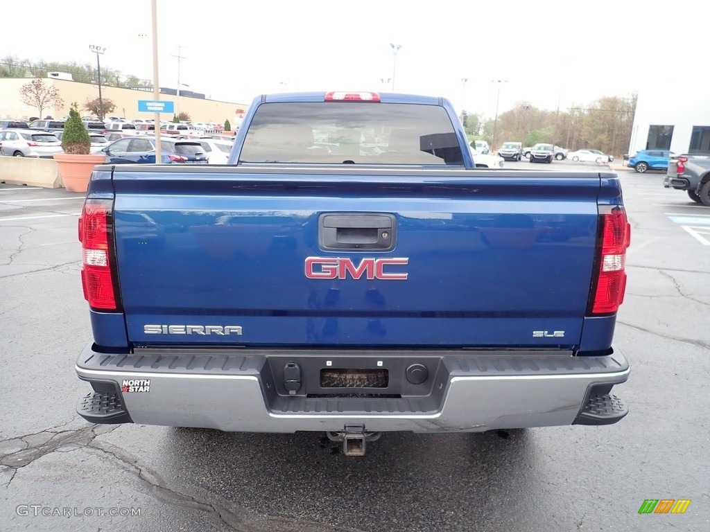 2016 Sierra 1500 SLE Double Cab 4WD - Stone Blue Metallic / Jet Black photo #6