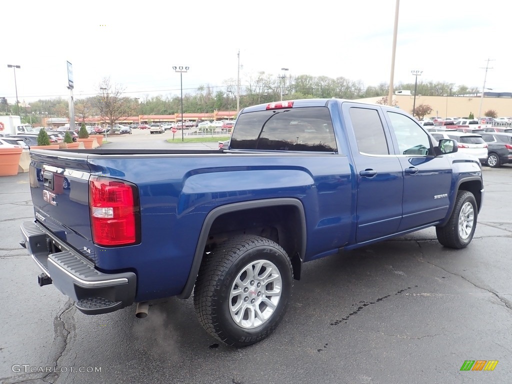 2016 Sierra 1500 SLE Double Cab 4WD - Stone Blue Metallic / Jet Black photo #8