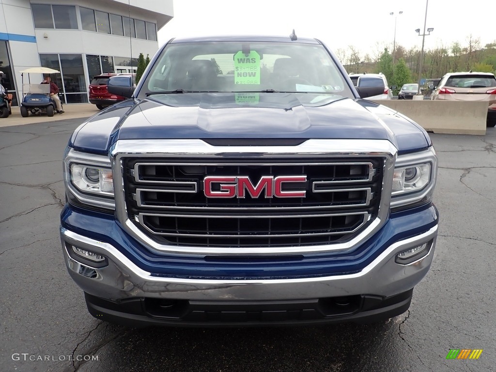 2016 Sierra 1500 SLE Double Cab 4WD - Stone Blue Metallic / Jet Black photo #12