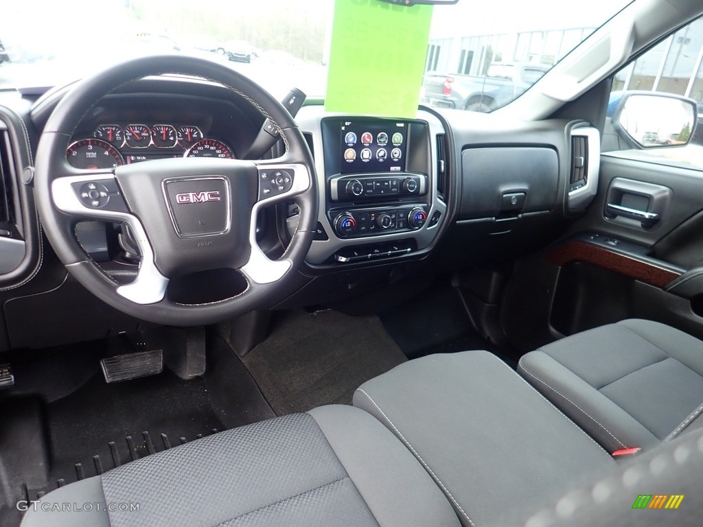 2016 Sierra 1500 SLE Double Cab 4WD - Stone Blue Metallic / Jet Black photo #22