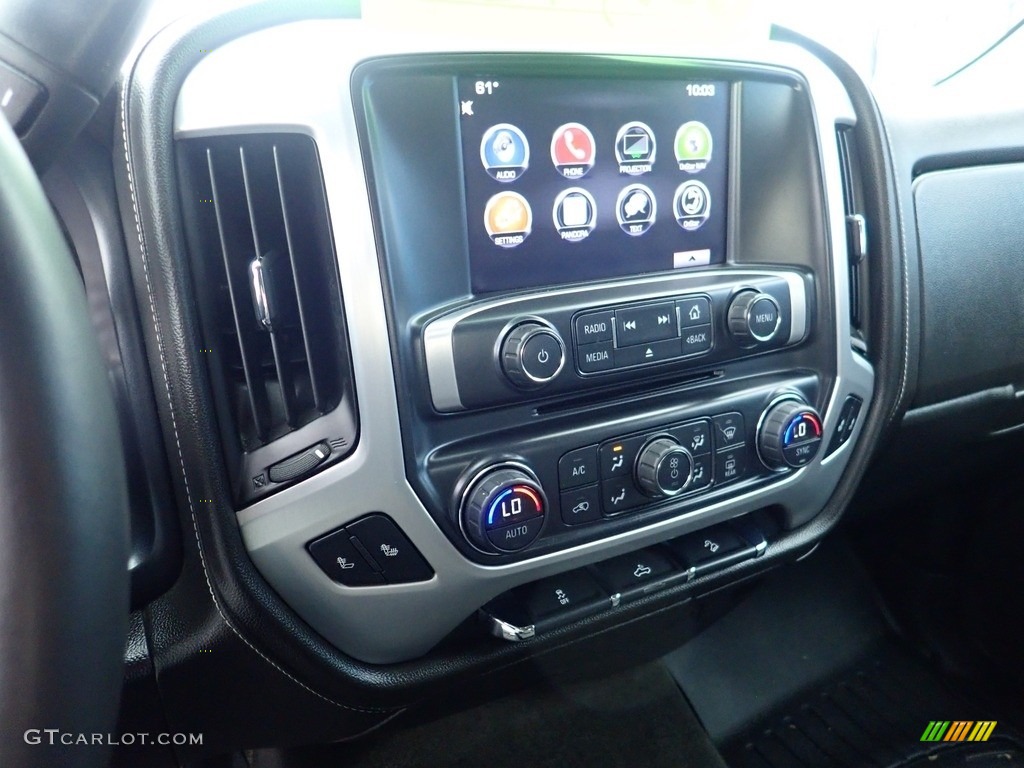 2016 Sierra 1500 SLE Double Cab 4WD - Stone Blue Metallic / Jet Black photo #27
