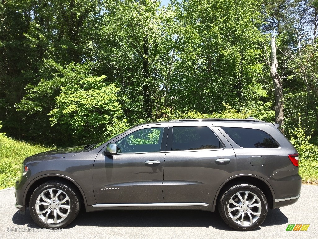 2017 Durango Citadel Anodized Platinum AWD - Granite Metallic / Black photo #1