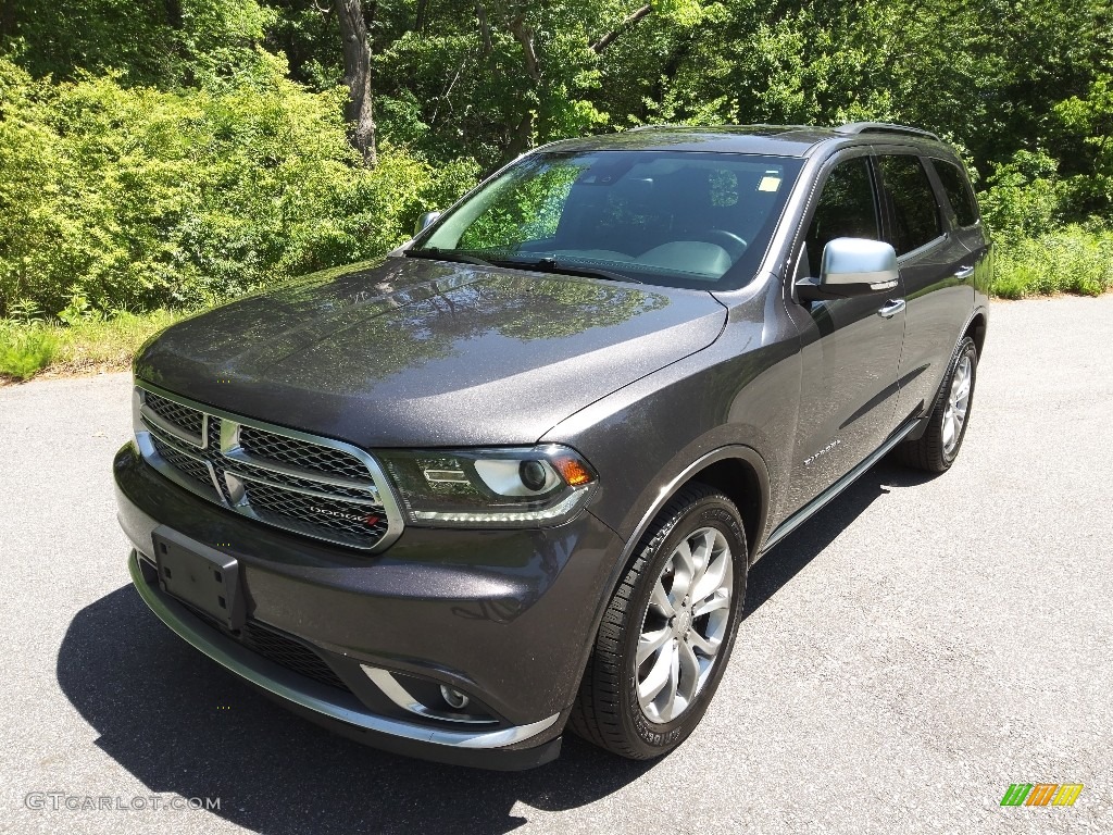2017 Durango Citadel Anodized Platinum AWD - Granite Metallic / Black photo #3