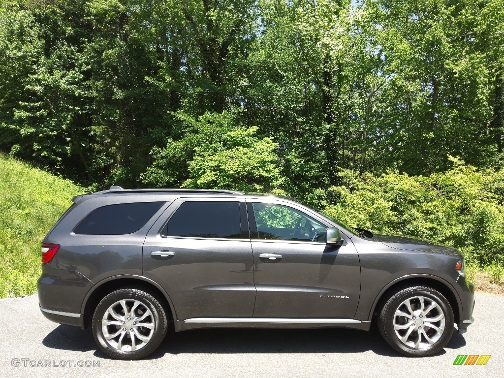 2017 Durango Citadel Anodized Platinum AWD - Granite Metallic / Black photo #6