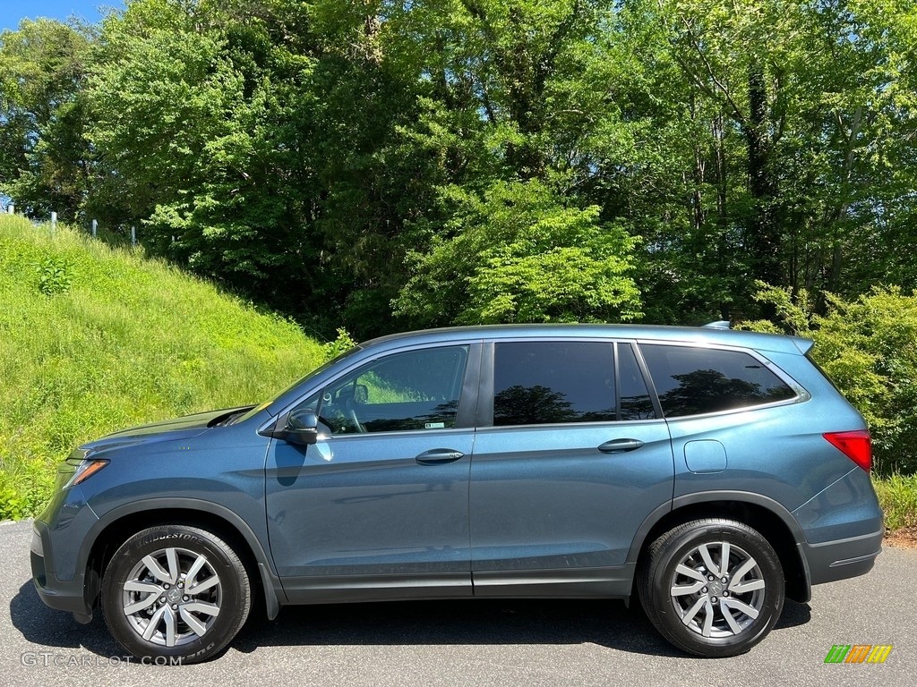 2021 Pilot EX-L - Steel Sapphire Metallic / Gray photo #1