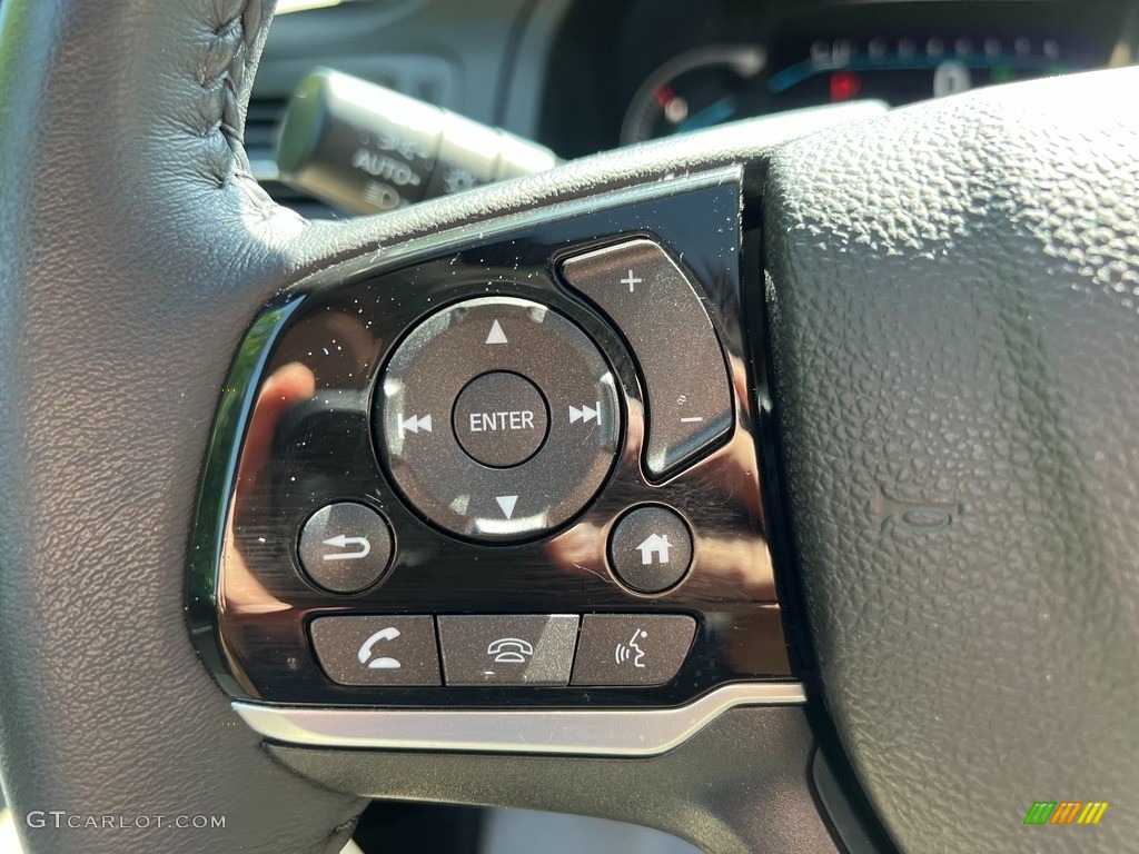 2021 Honda Pilot EX-L Gray Steering Wheel Photo #144201162