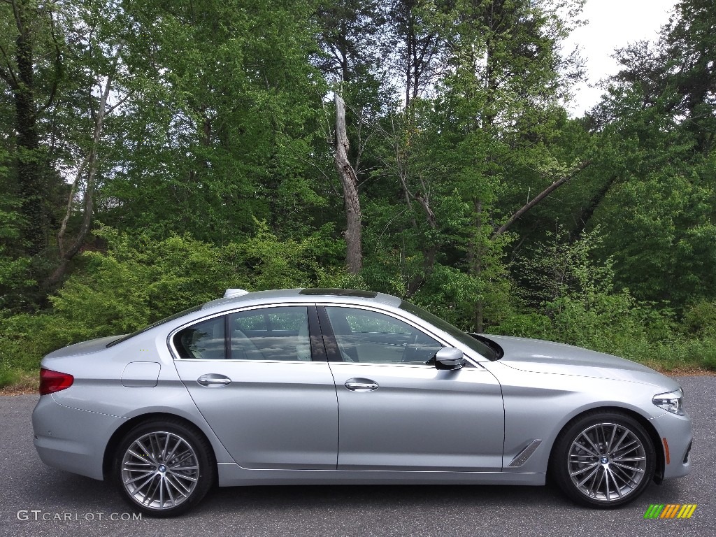 2017 5 Series 530i Sedan - Glacier Silver Metallic / Canberra Beige photo #6
