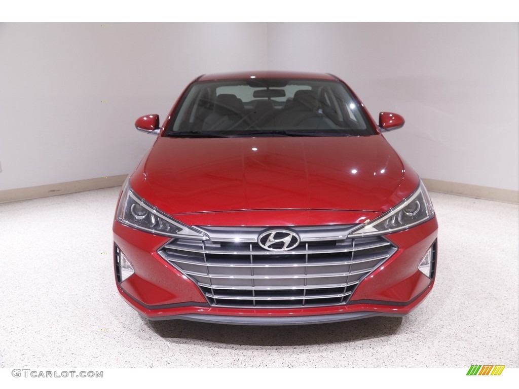 2019 Elantra SE - Scarlet Red / Gray photo #2