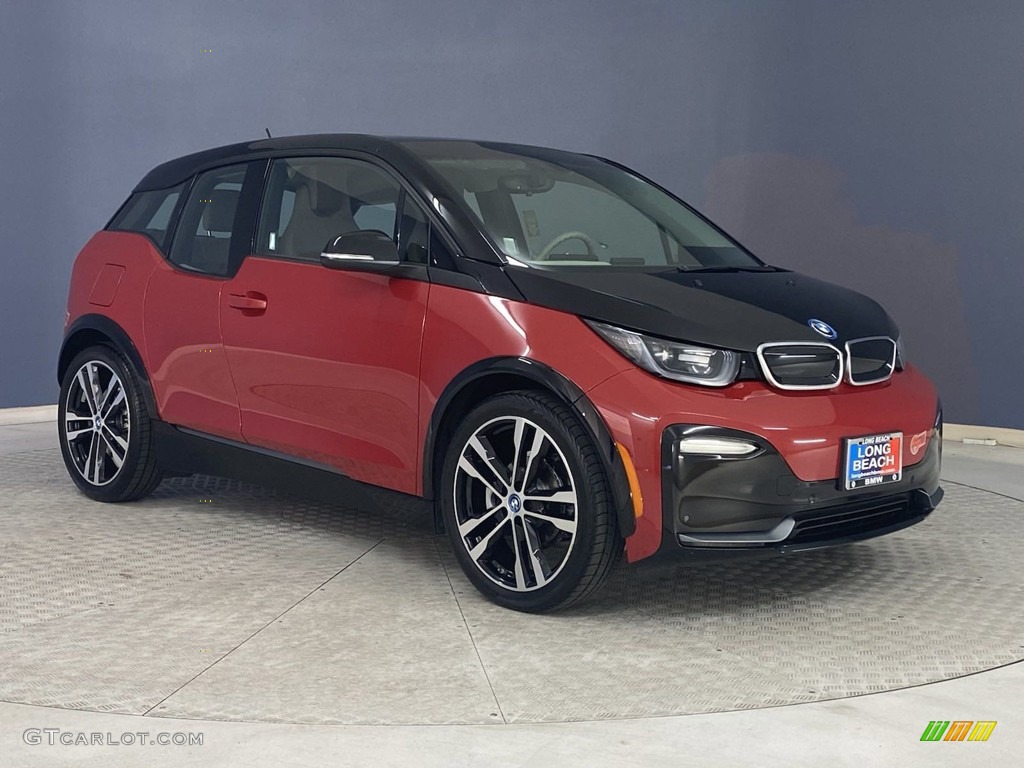 2019 i3 S - Melbourne Red Metallic / Giga Brown Natural/Carum Spice Grey Wool photo #36
