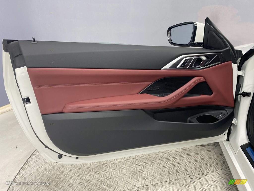 2022 BMW 4 Series 430i Convertible Tacora Red Door Panel Photo #144203568