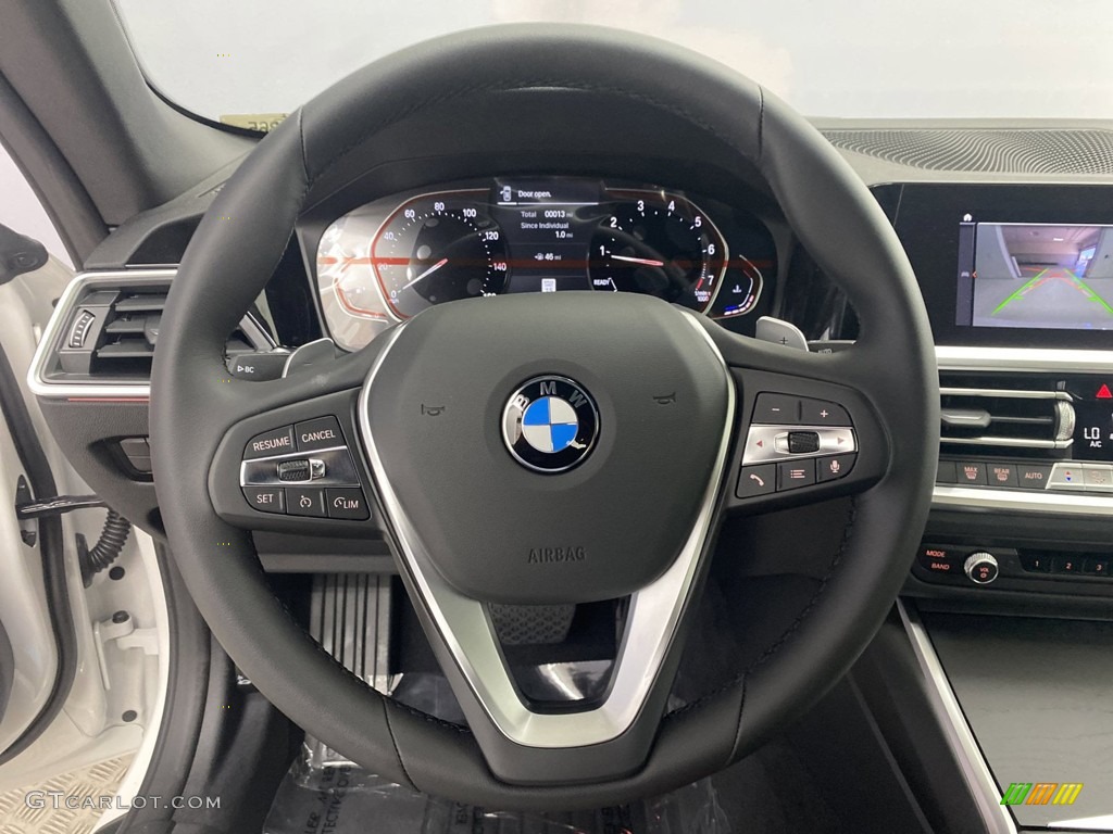 2022 BMW 4 Series 430i Convertible Tacora Red Steering Wheel Photo #144203679