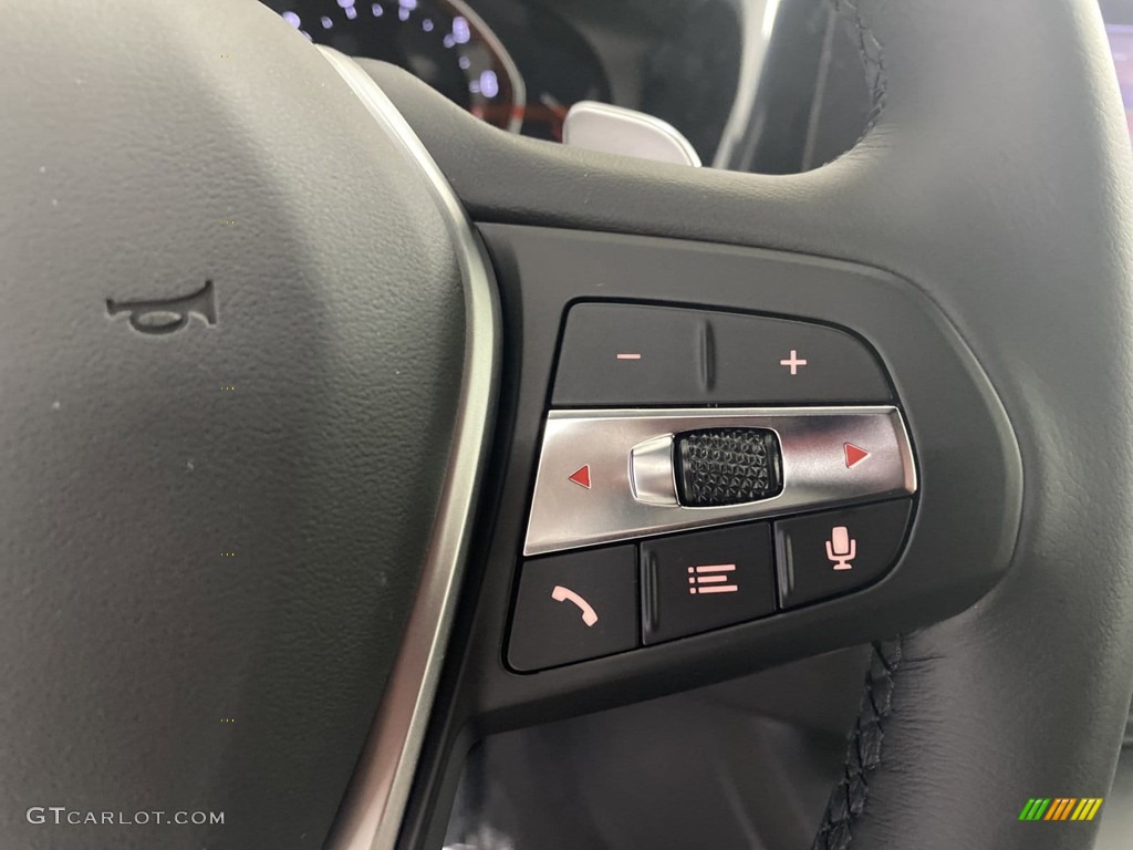 2022 BMW 4 Series 430i Convertible Tacora Red Steering Wheel Photo #144203736