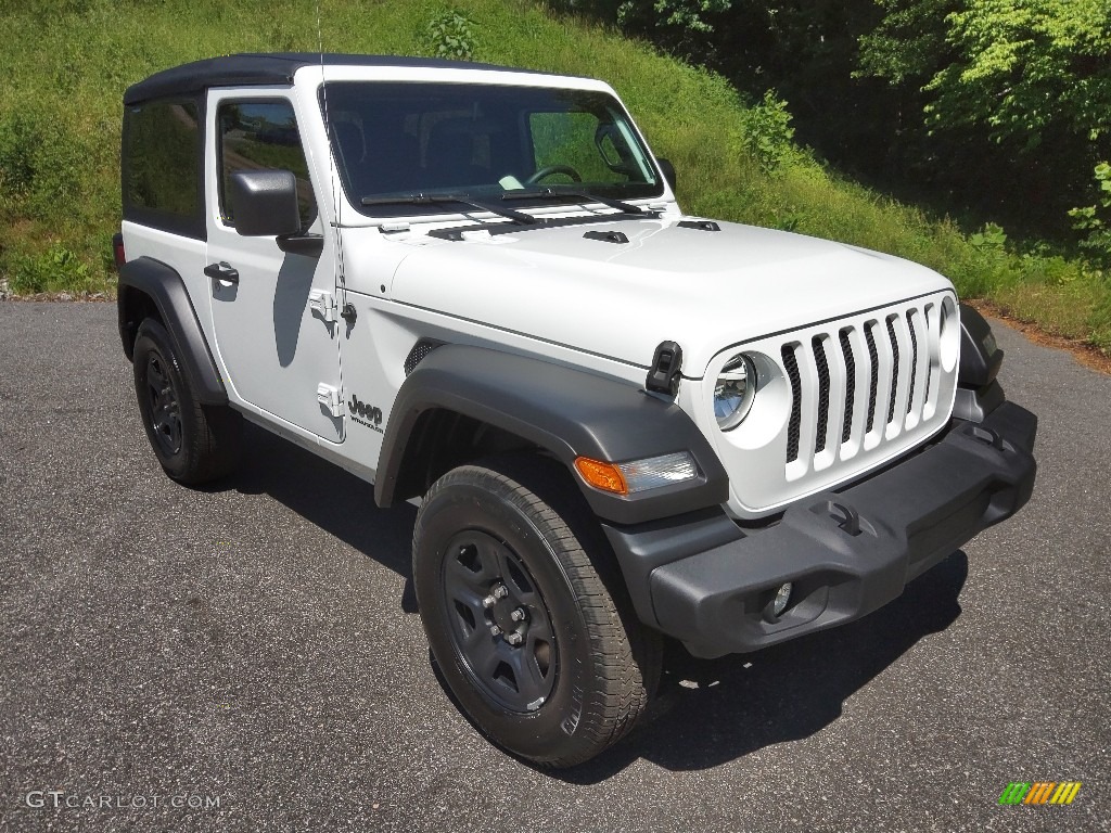 Bright White 2022 Jeep Wrangler Sport 4x4 Exterior Photo #144205178
