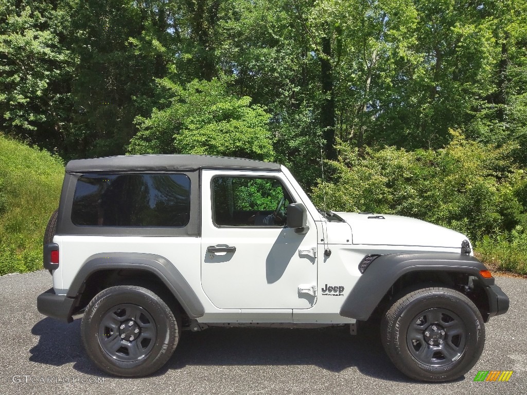 Bright White 2022 Jeep Wrangler Sport 4x4 Exterior Photo #144205212