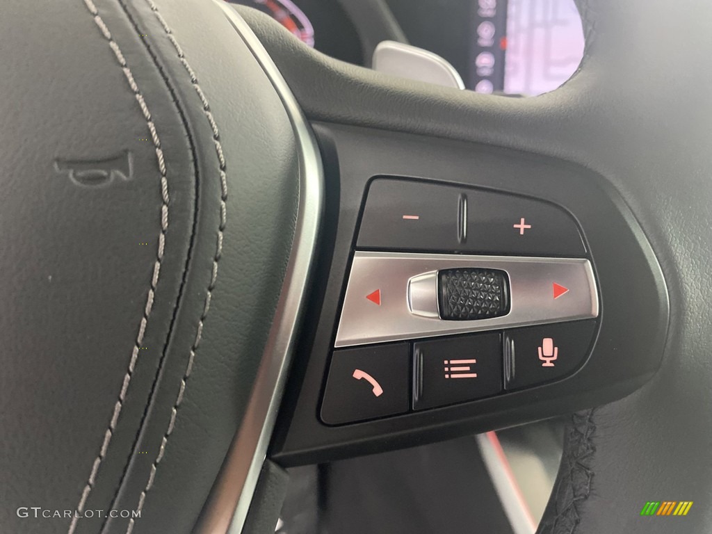 2022 BMW X5 sDrive40i Black Steering Wheel Photo #144205293