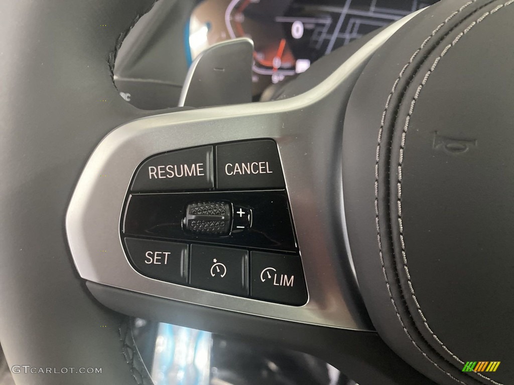 2022 BMW X7 xDrive40i Black Steering Wheel Photo #144205992