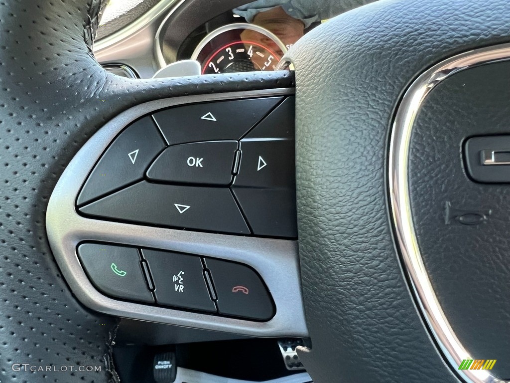 2022 Dodge Challenger R/T Black Steering Wheel Photo #144206352