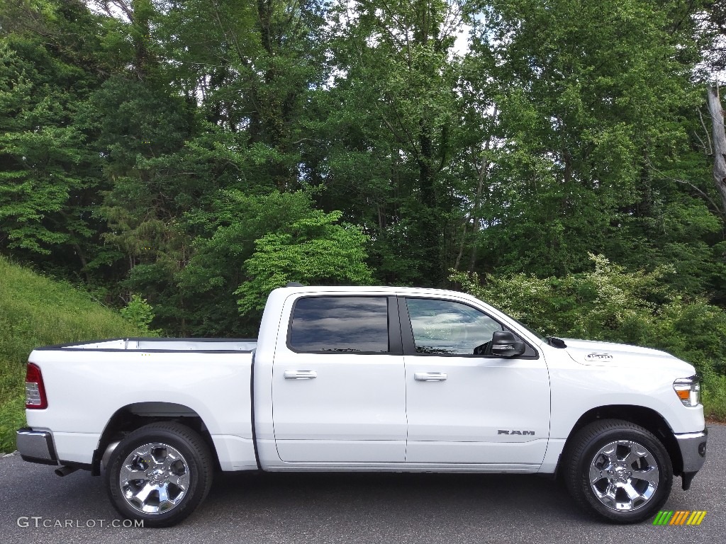 Bright White 2022 Ram 1500 Big Horn Crew Cab 4x4 Exterior Photo #144206814