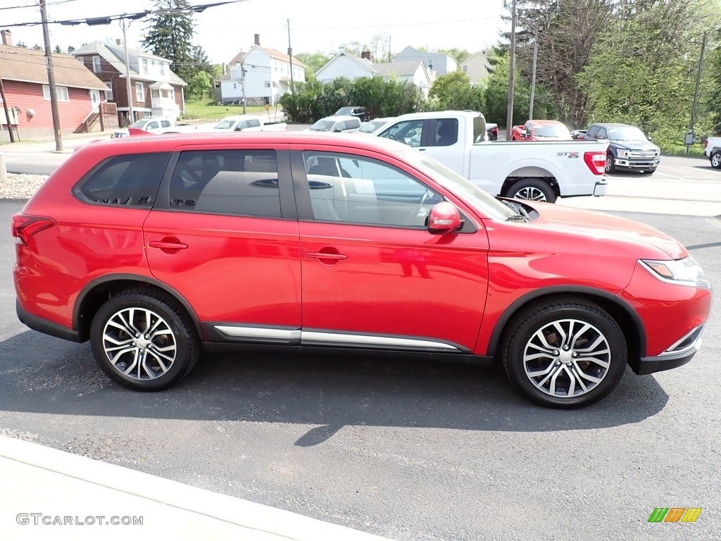 Rally Red Metallic 2017 Mitsubishi Outlander SE S-AWC Exterior Photo #144207210